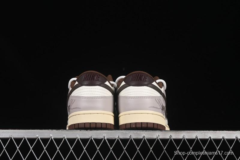 Nike Dunk Low Koala Party Distressed Grid Low-Top Casual Skate Shoes - DD1503-124