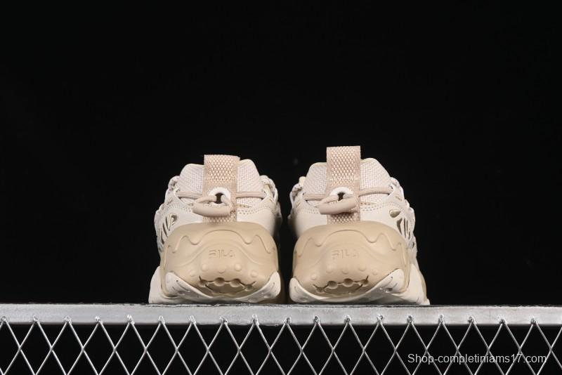 Fila Heritage Fluid Cat Paw 5.0 Retro Dad Shoes with Lace-Up Design - F12M412105FOS