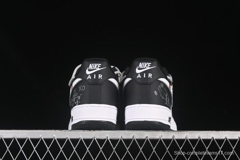 Nike Air Force 1'07 Low Denim Casual Sneakers with Full-Length Air Cushion - ZH0316-071