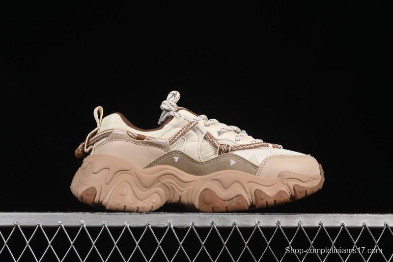 Fila Heritage Fluid Cat Paw 5.0 Retro Dad Shoes with Lace-Up Design - F12W442115FAS