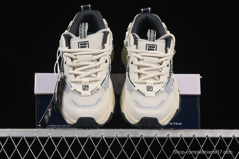 Fila Heritage Fluid Cat Paw 5.0 Retro Dad Shoes with Lace-Up Design - F12W432101FSH