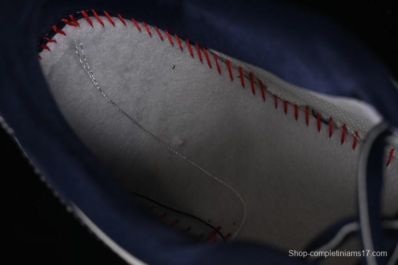 Nike Air Force 1'07 Low Casual Sneakers in Cream with Blue Swoosh - SC9207-535