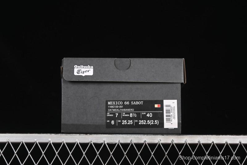 Onitsuka Tiger Mexico 66 Sabot Slip-On Sneakers with Breathable Mesh Upper - 1183C123-251