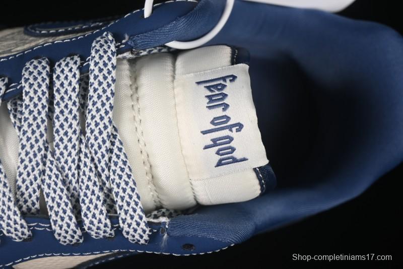 Nike Air Force 1'07 Low FOG Collaboration Beige Blue Ripple Casual Sneakers - KK1988-079