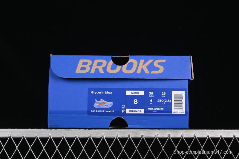 Brooks Glycerin Max Cushioned Marathon Running Shoes with Nitrogen Technology - 1104471D428