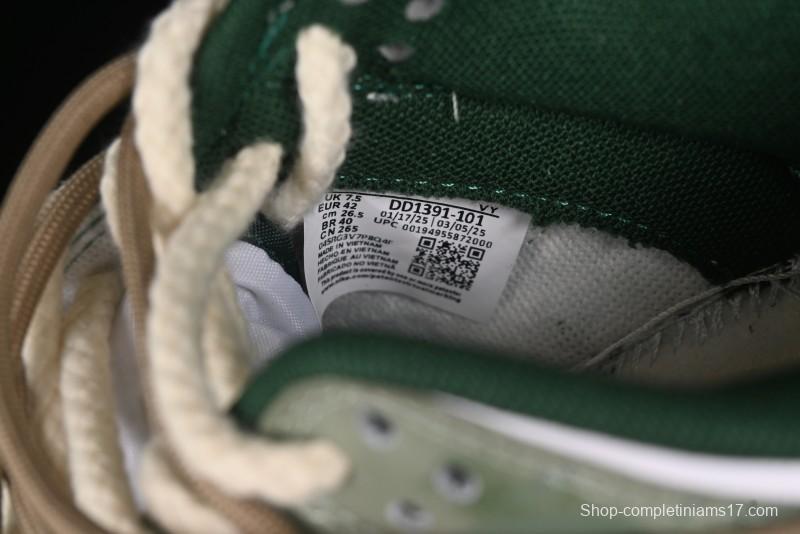 Nike Dunk Low Butterfly Bamboo Forest Green Low-Top Casual Sneakers - DD1391-101