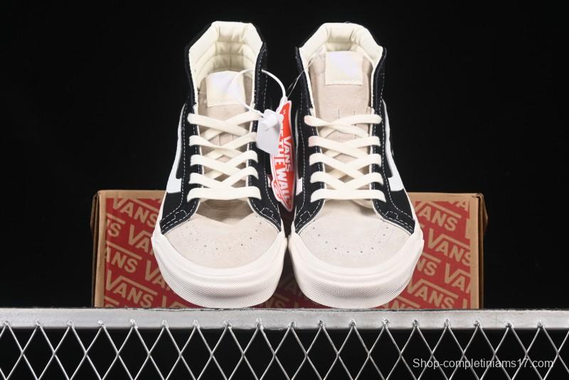 Fear of God x Vans Sk8-Hi High-Top Sneakers in Minimalist Black/White - VN0A2XS1ML5