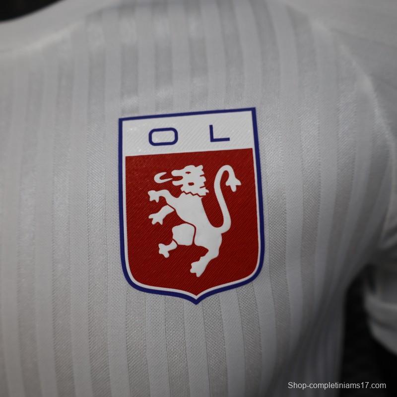 Player Version 25/26 Olympique Lyon 75 Year Anniversary White Jersey