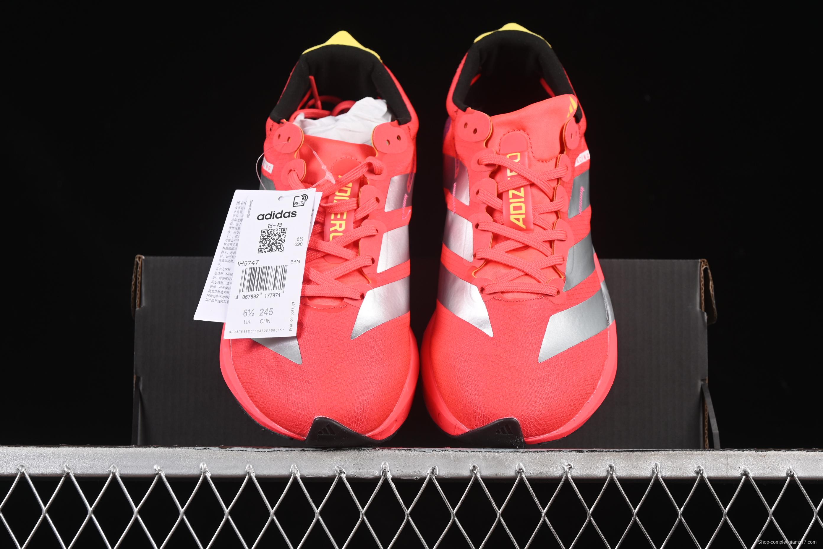 Adidas Adios 9 M Lightweight Breathable Cushioned Running Shoes - IH5747