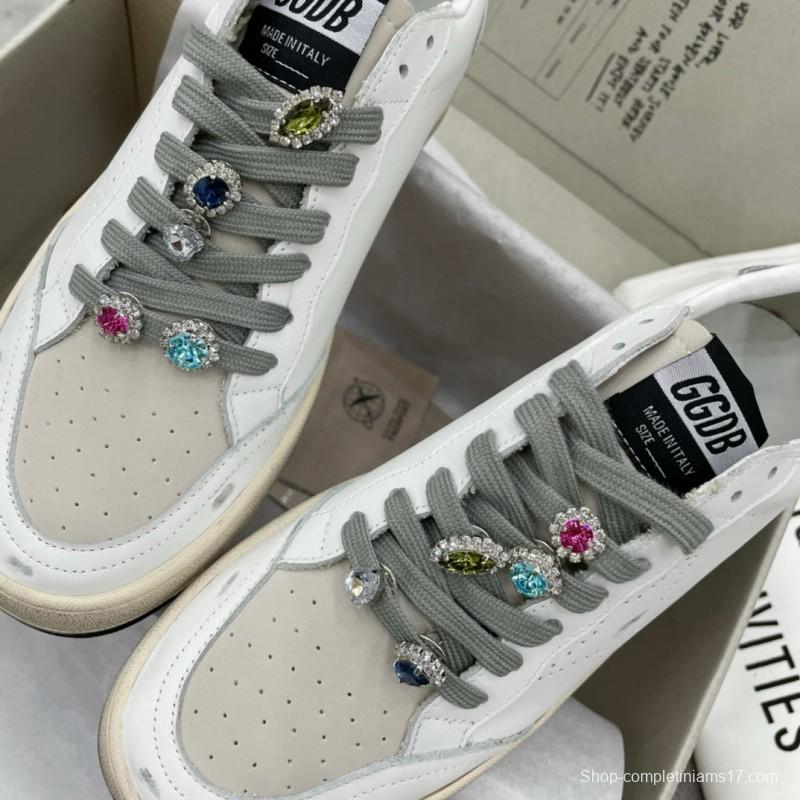 2024 Unisex GGDB white grey leather sneakers MJ00260