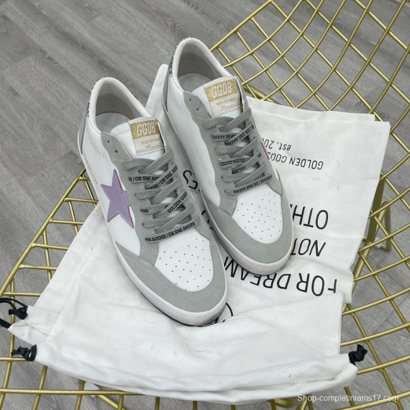 2024 Unisex GGDB White Purple Grey Leather Suede Low Top Sneakers MJ00260