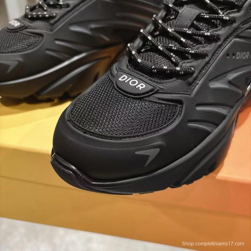 2024 Unisex Dior Black Mesh Sneakers MJ00360