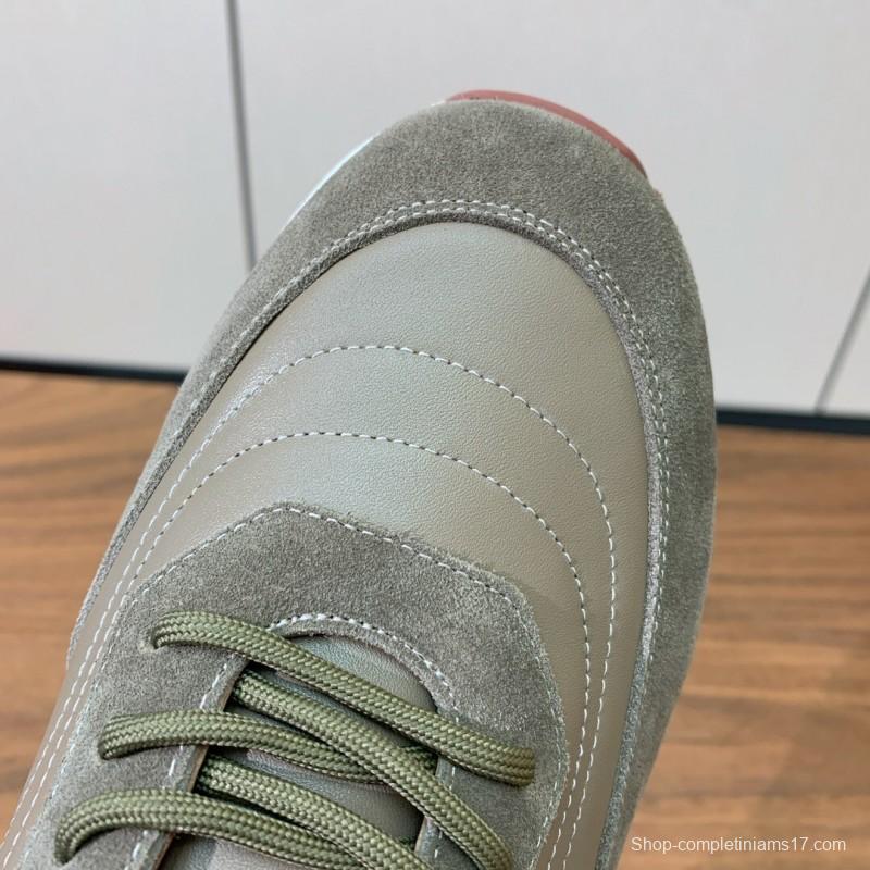 2025 Unisex LP Khaki Brown Suede Leather Sneakers LY