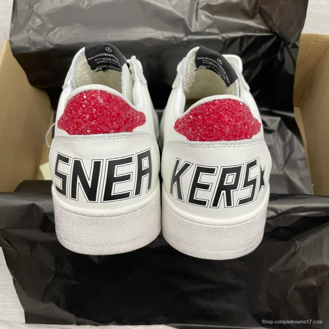 2024 Unisex GGDB White Green Leather Sneakers MJ00260