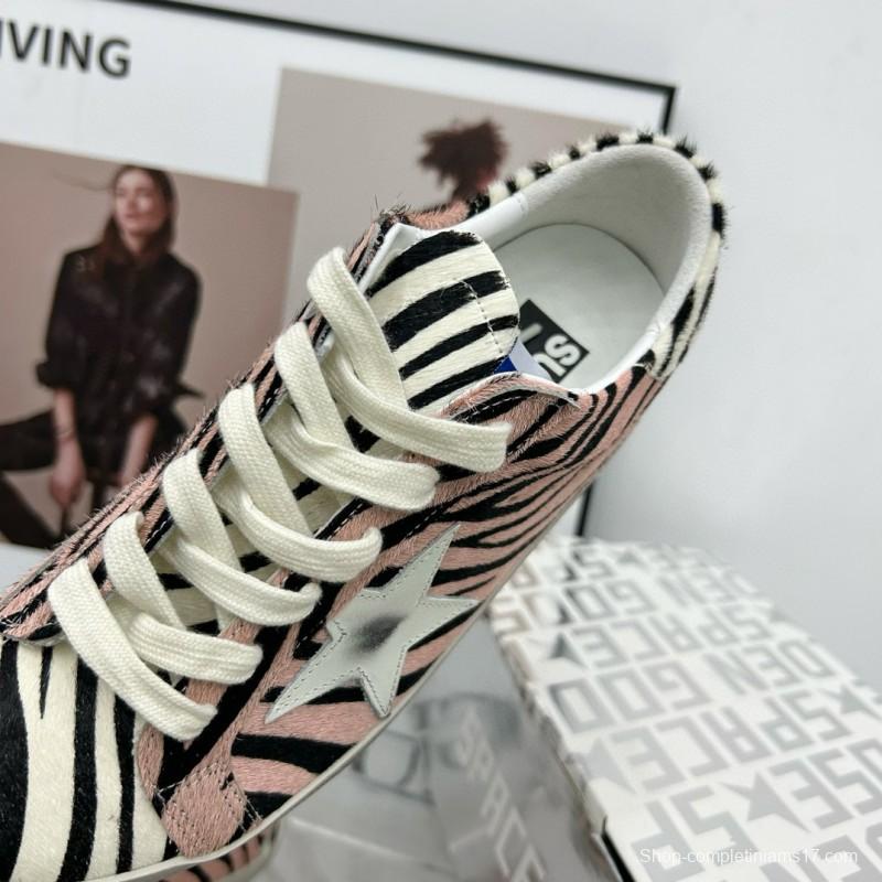 2025 Women GGDB Pink Black White Leather Suede Sneakers