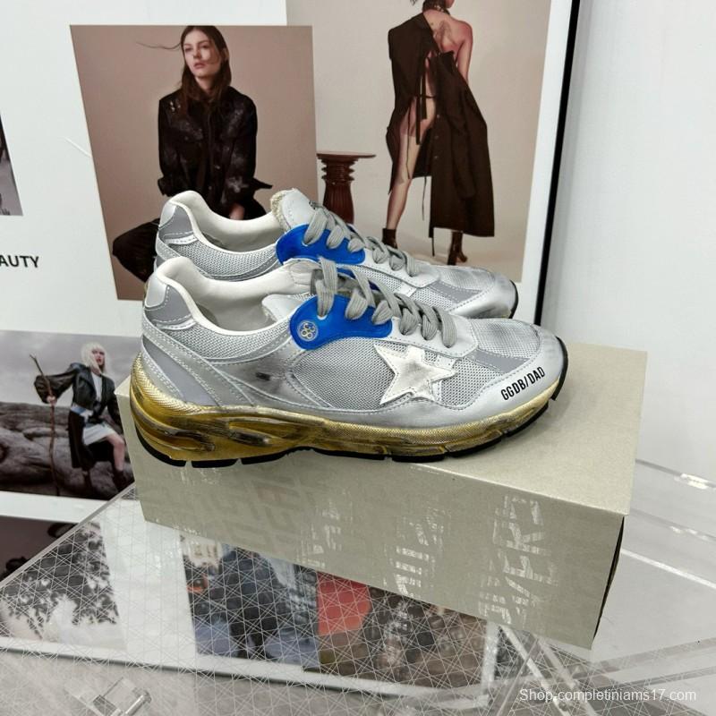 2024 Unisex GGDB Silver Blue White Mesh Sneaker