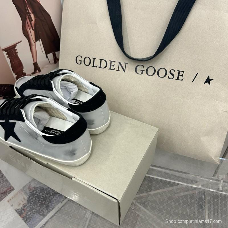 2025 Unisex GGDB White Black Leather Sneakers