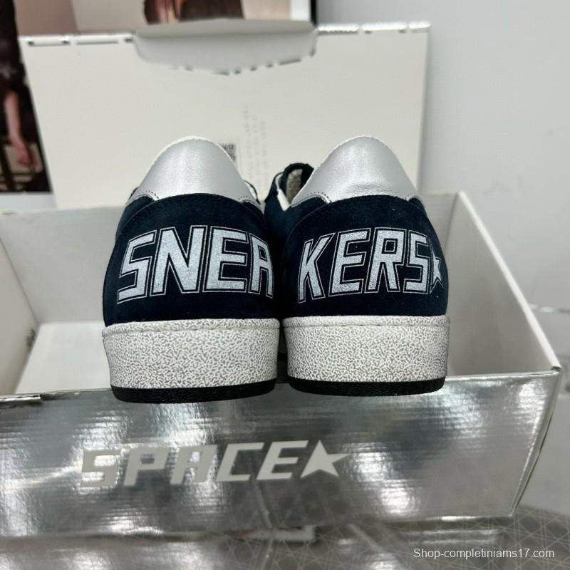 2024 Unisex GGDB Navy White Suede Leather Low-Top Sneakers MJ00260