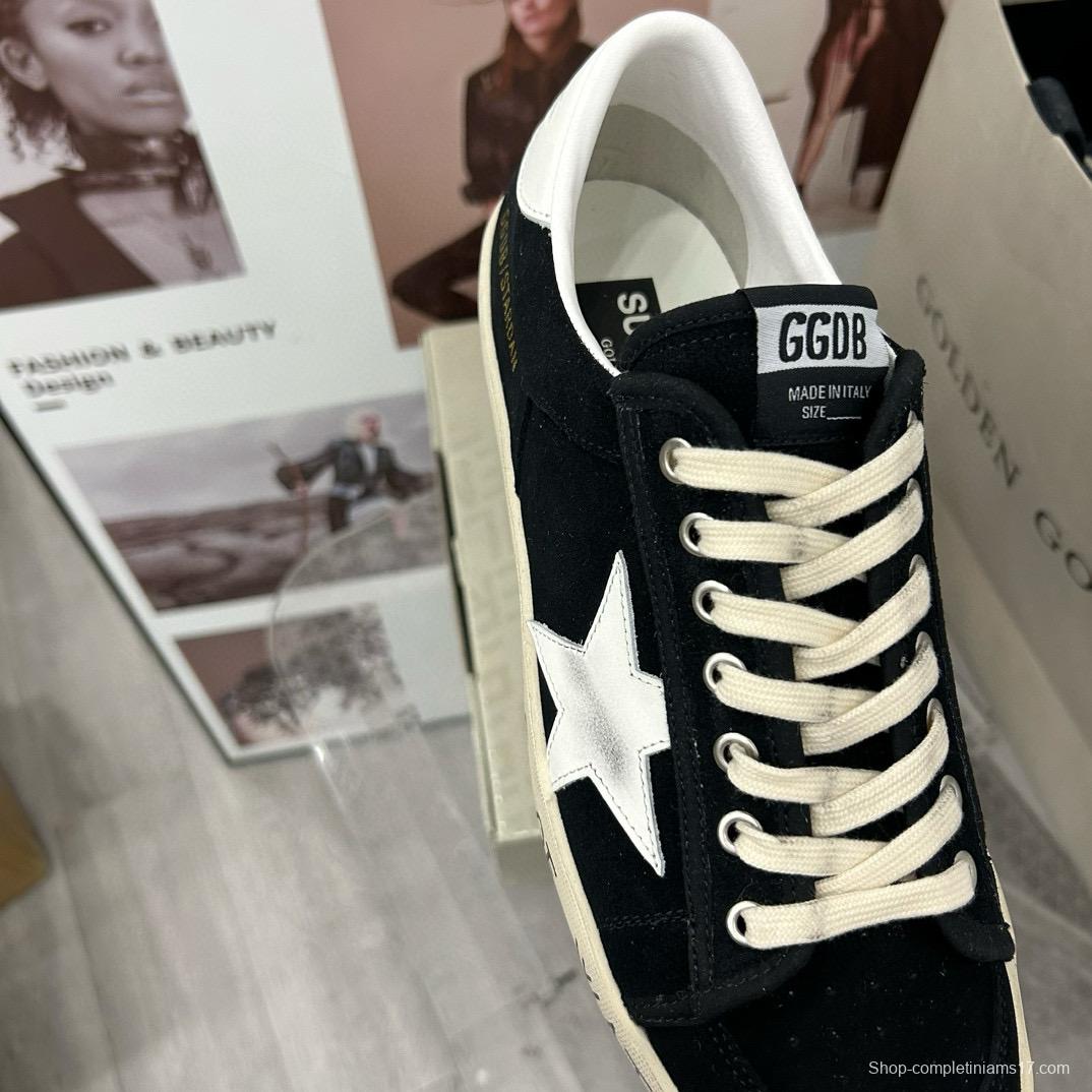 2024 Unisex GGDB Black White Suede Leather Low Top Sneakers MJ00260