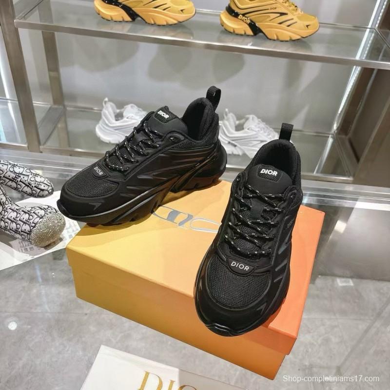 2024 Unisex Dior Black Mesh Sneakers MJ00360