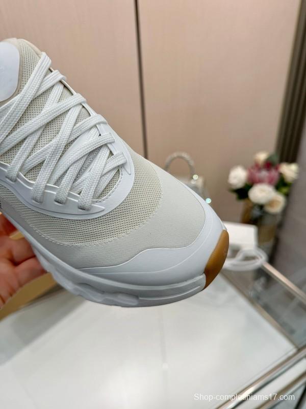 2025 Unisex Loewe White Green Orange Blue Black Grey Polyester Mesh Running Shoes Loewe X On KFY00300