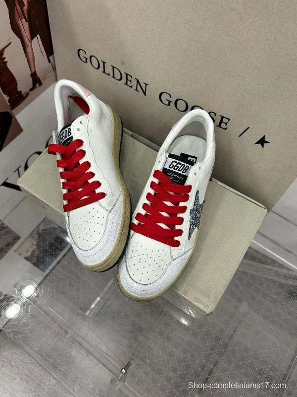 2024 Unisex GGDB White Pink Red Leather Suede Sneakers MJ00260