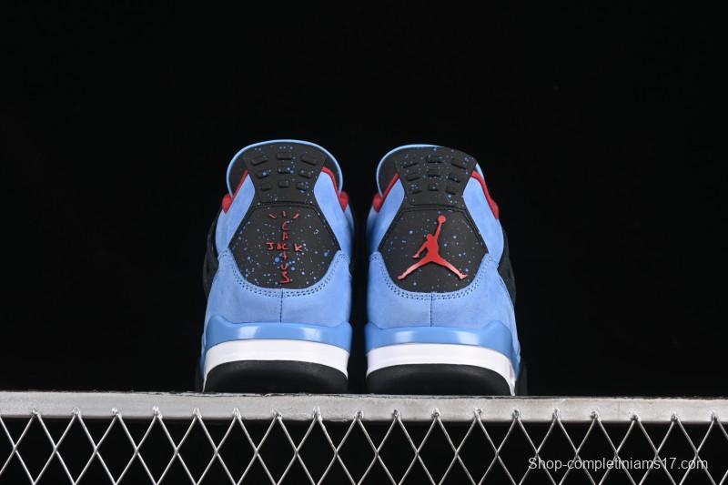 Nike Travis Scott Cactus Jack x Air Jordan 4 Retro AJ4 Collaboration Suede Blue - 308497-406