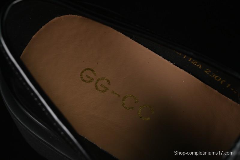 GG-CC Platform Loafers Casual Shoes with Thick Sole - G23X5112A