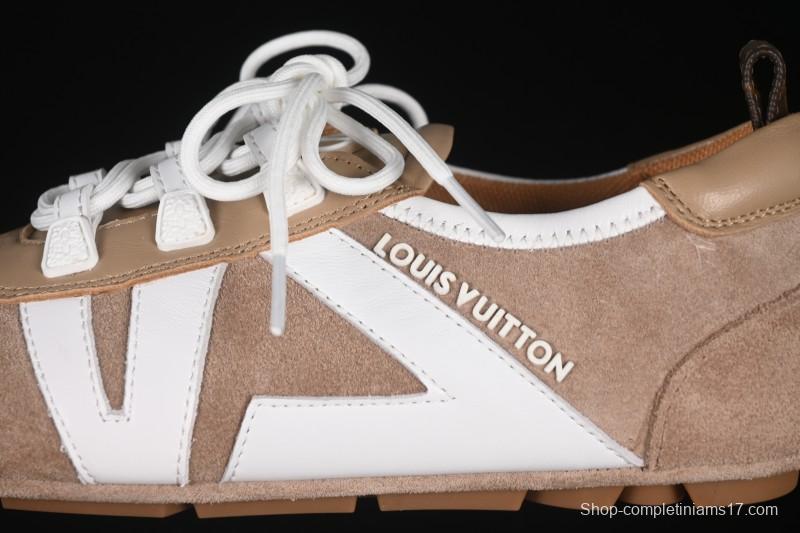 Louis Vuitton Sneakerina Round Toe Lace-Up Ballet Style Flat Training Shoes - N.F6