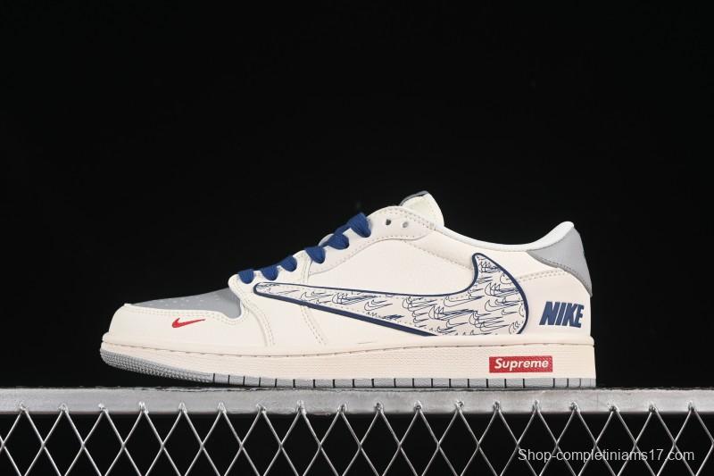 Nike Travis Scott x Fragment Design x Air Jordan 1 Low OG SP AJ1 Low-top Casual Sneakers - XS7089-597