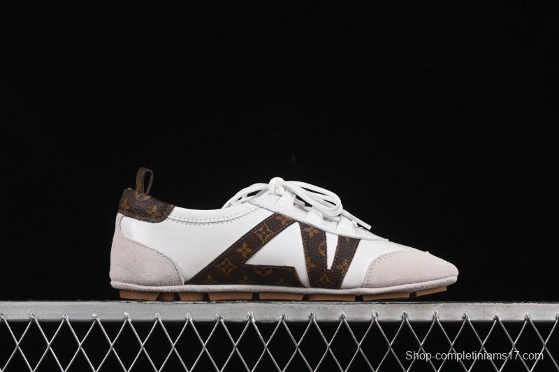 Louis Vuitton Sneakerina Round-Toe Lace-Up Ballet Style Flat Training Shoes - N.F6