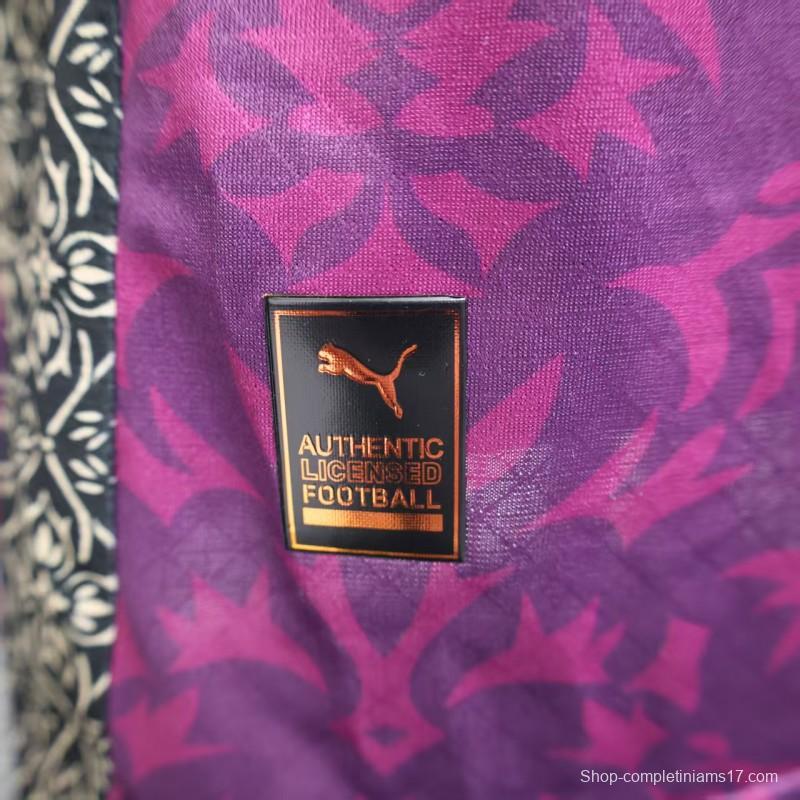 Player Version 25/26 AC Milan Redesigned Away Purple with Geometric Pattern Jersey