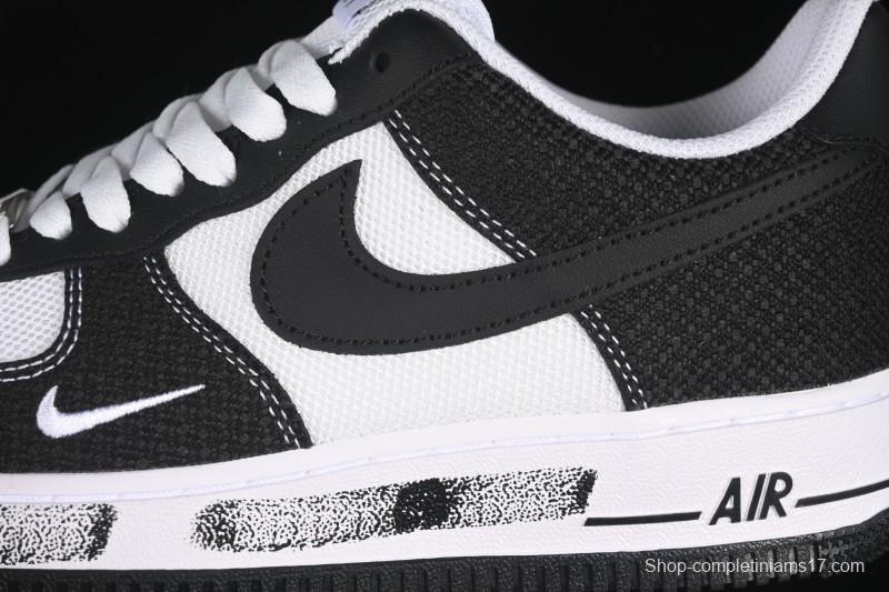 Nike Air Force 1'07 Low Custom Denim Swoosh Casual Sneakers - ZH0316-091