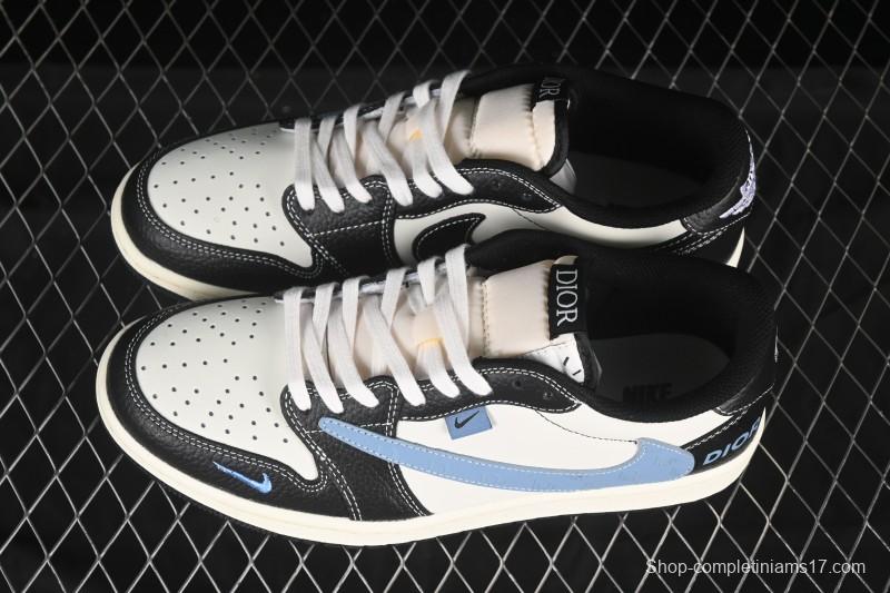 Nike Travis Scott x Fragment Design x Air Jordan 1 Low OG SP AJ1 Low Top Casual Sneakers - XZ5749-003