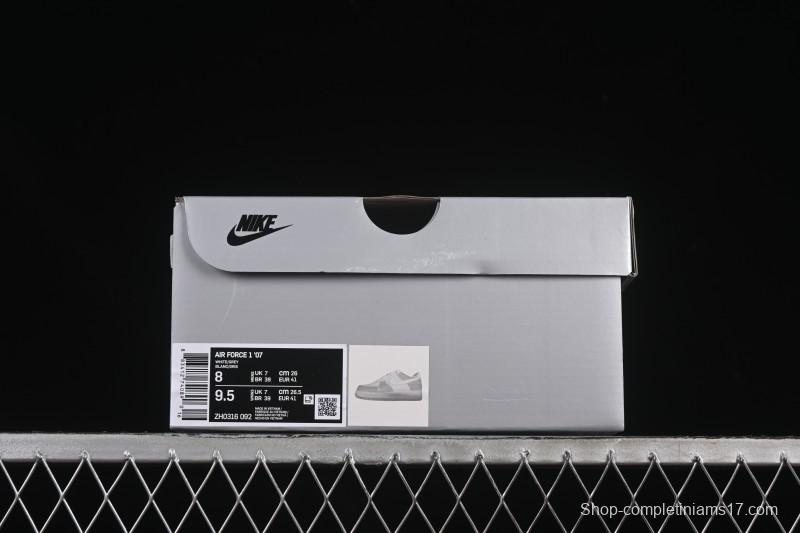 Nike Air Force 1'07 Low Denim Small Swoosh Casual Sneakers - ZH0316-092