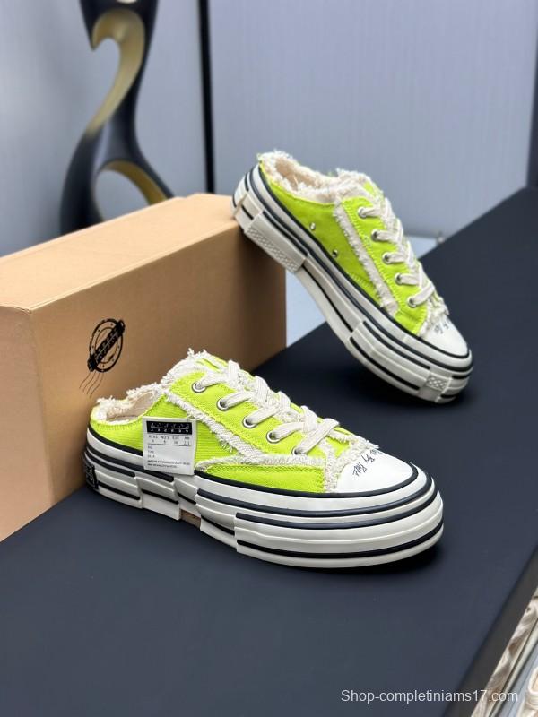 2025 Unisex XVESSEL Yellow White Canvas Plimsolls Vulcanized AS00240