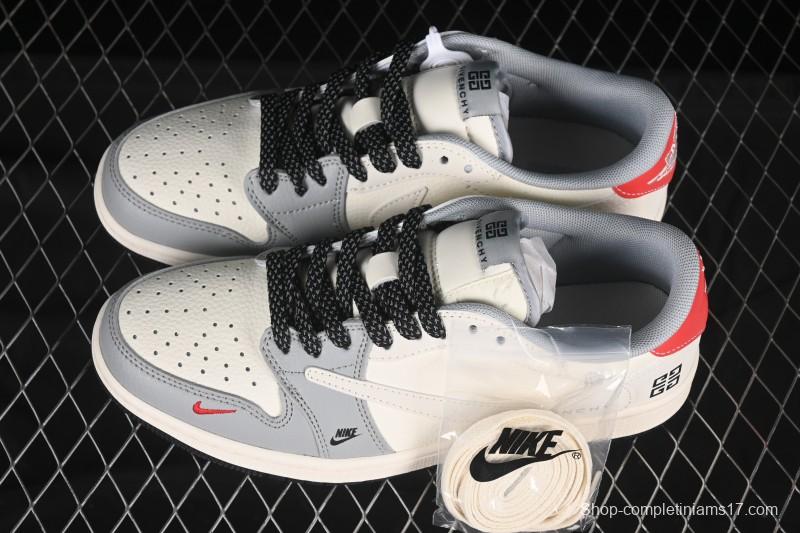 Nike Travis Scott x Fragment Design x Air Jordan 1 Low OG SP AJ1 Low-Top Casual Sneakers - XS7089-599