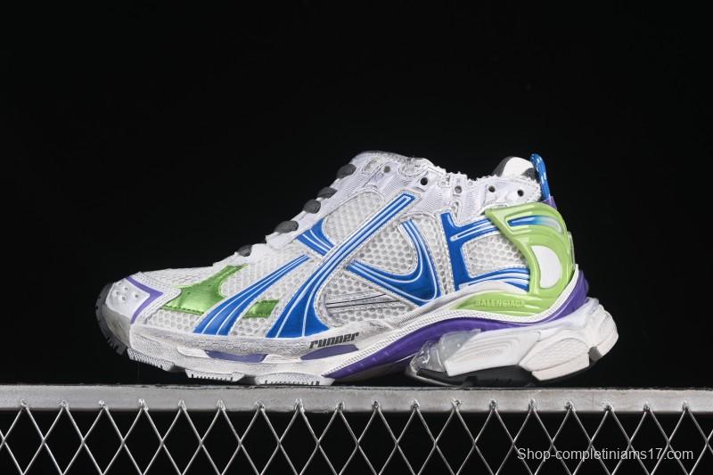 Balenciaga Runner Kith Four Color Retro Casual Shoes - W3RMU9043