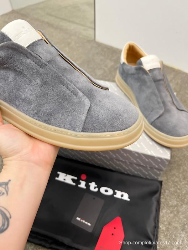 Kiton Men's Four Seasons Classic Casual Slip-On Loafer - AS00320