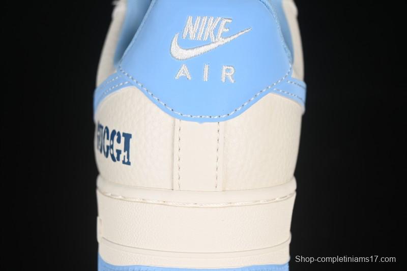 Nike Air Force 1 '07 Low Gucci Collaboration Ice Blue Low-Top Casual Sneakers - DF0188-067