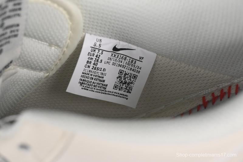 Nike Air Force 1'07 Low Casual Sneakers with Triple Black Swoosh - XX3168-183