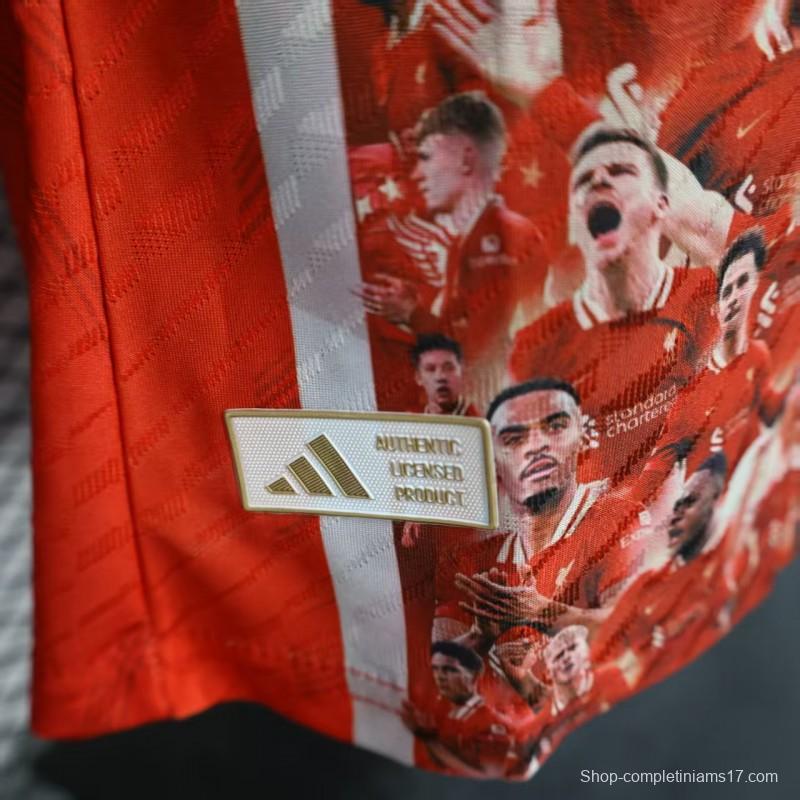 Player Version 25/26 Liverpool 20times Champions Jersey