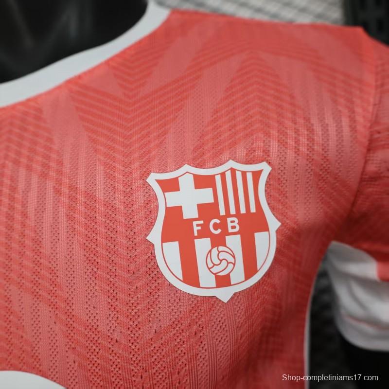 Player Version 25/26 Barcelona Pink with White Trim Jersey