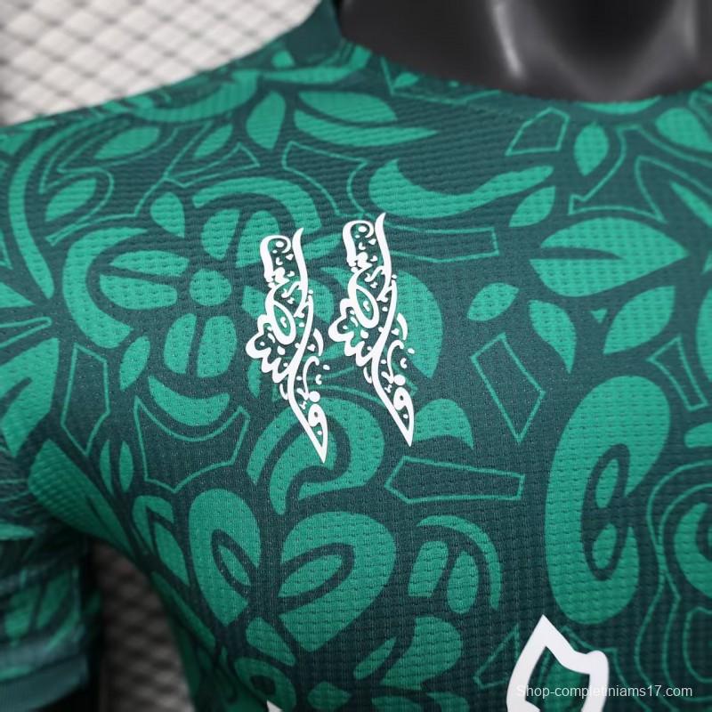 Player Version 25/26 FC Palestine Green with Traditional Islamic Pattern Jersey