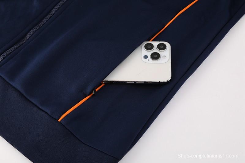 25/26 Real Madrid Navy Full Zipper Jacket +Long Pants