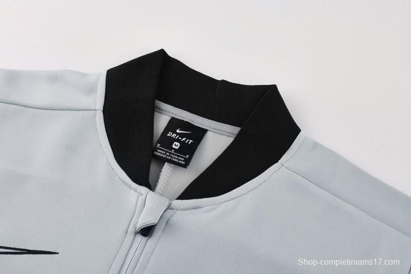 2025 NIKE Grey Full Zipper Jacket + Long Pants