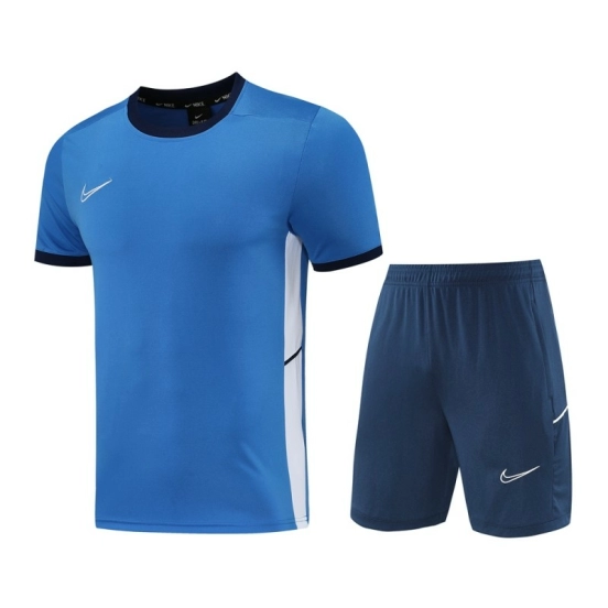 2025 Adidas Blue Short Sleeve Jersey+Shorts