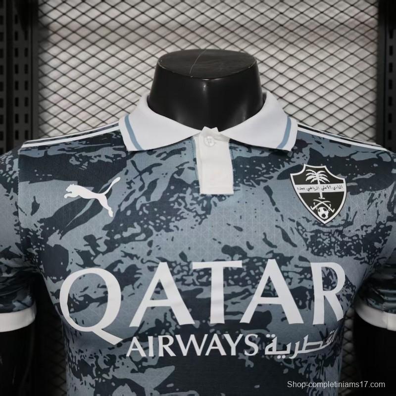 Player Version 25/26 Al-Ahli Gray with Camouflage Pattern Jersey