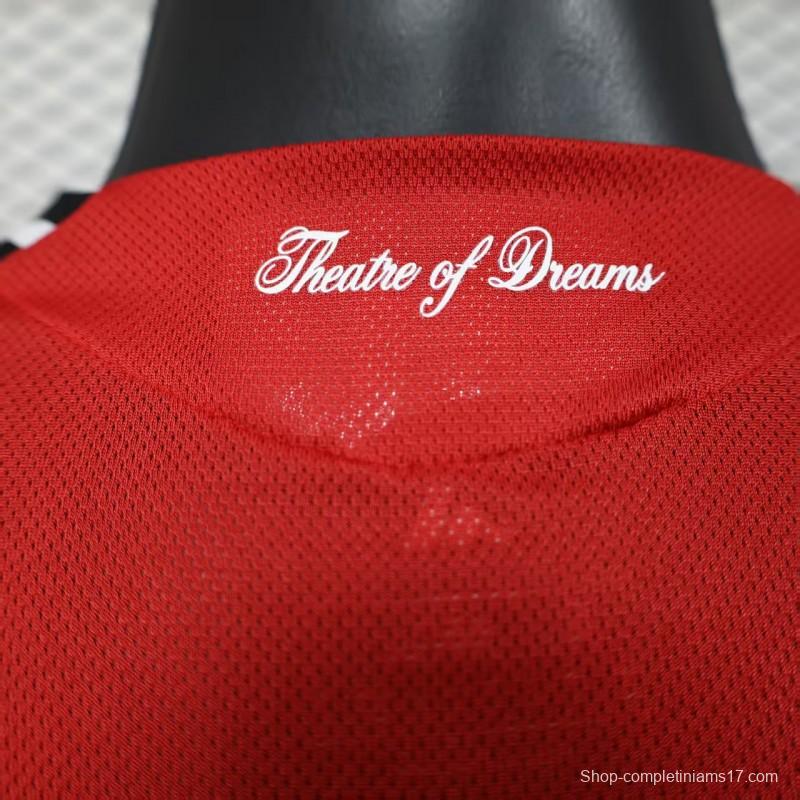 Player Version 25/26 Manchester United Long Sleeve Home Jersey