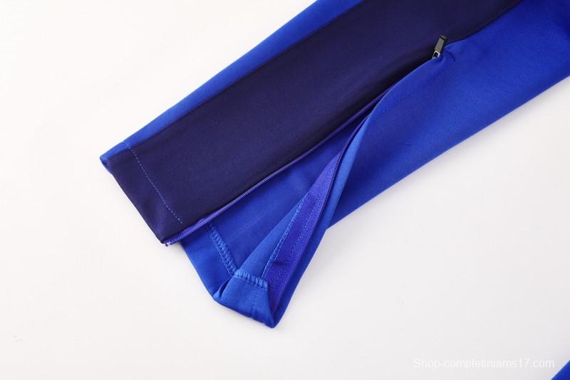 2025 NIKE Blue/Navy Full Zipper Jacket + Long Pants